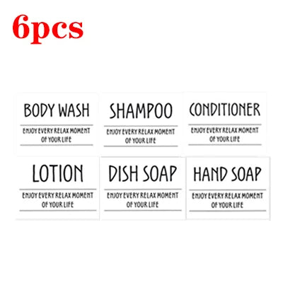 Waterproof Bathroom Bottle Label Set – product detail view 28