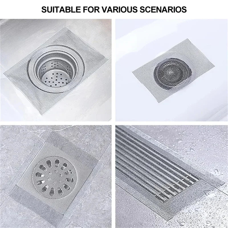 Self-Adhesive Shower Drain Hair Catcher Mesh Roll – product detail view 6