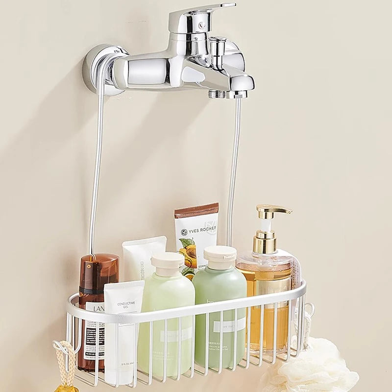 Hanging Shower Caddy with Hooks – product detail view 2