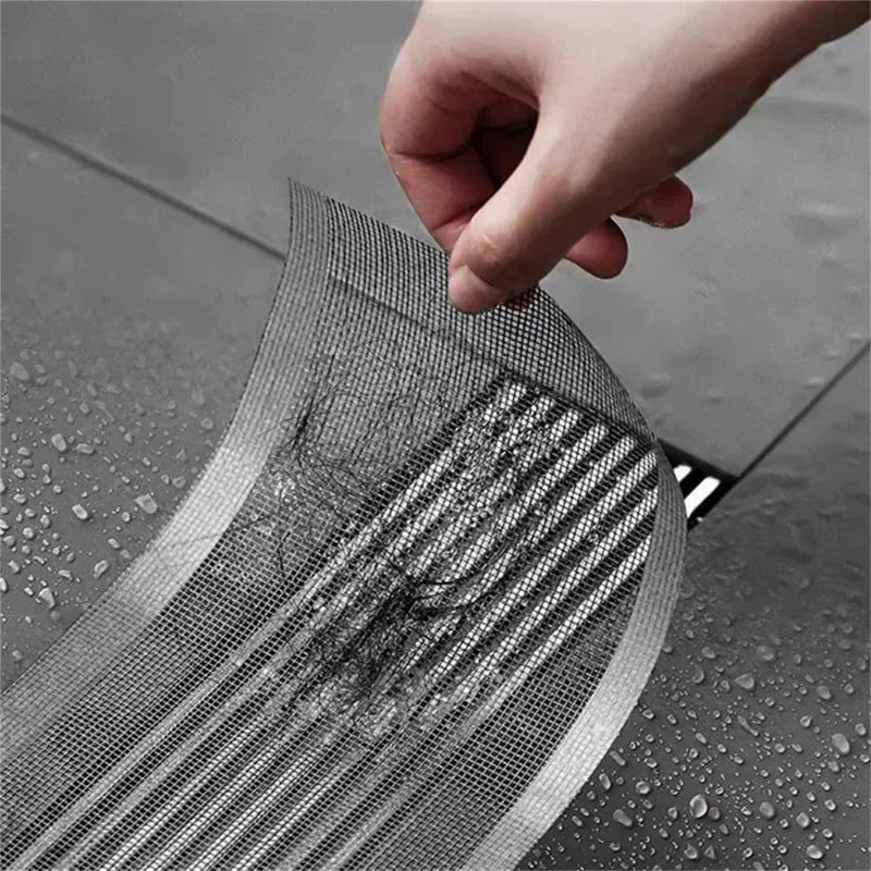 Self-Adhesive Shower Drain Hair Catcher Mesh Roll – product detail view 3
