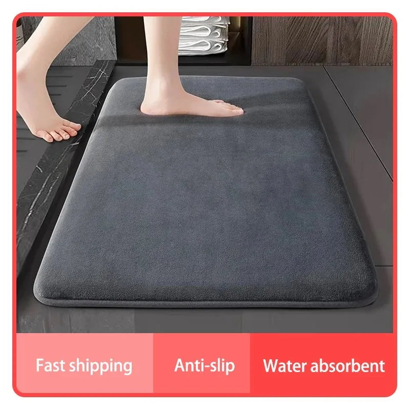 Super-Absorbent Non-Slip Bathroom Floor Mat