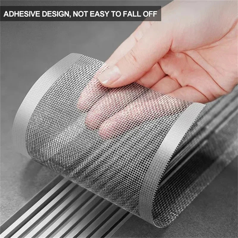 Self-Adhesive Shower Drain Hair Catcher Mesh Roll – product detail view 4
