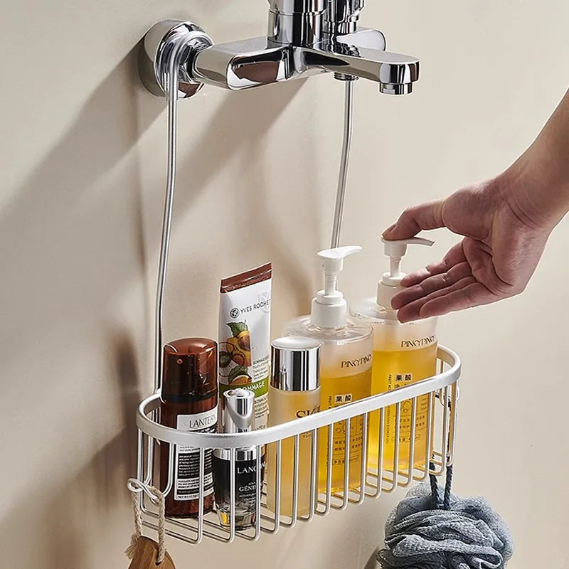 Hanging Shower Caddy with Hooks – product overview