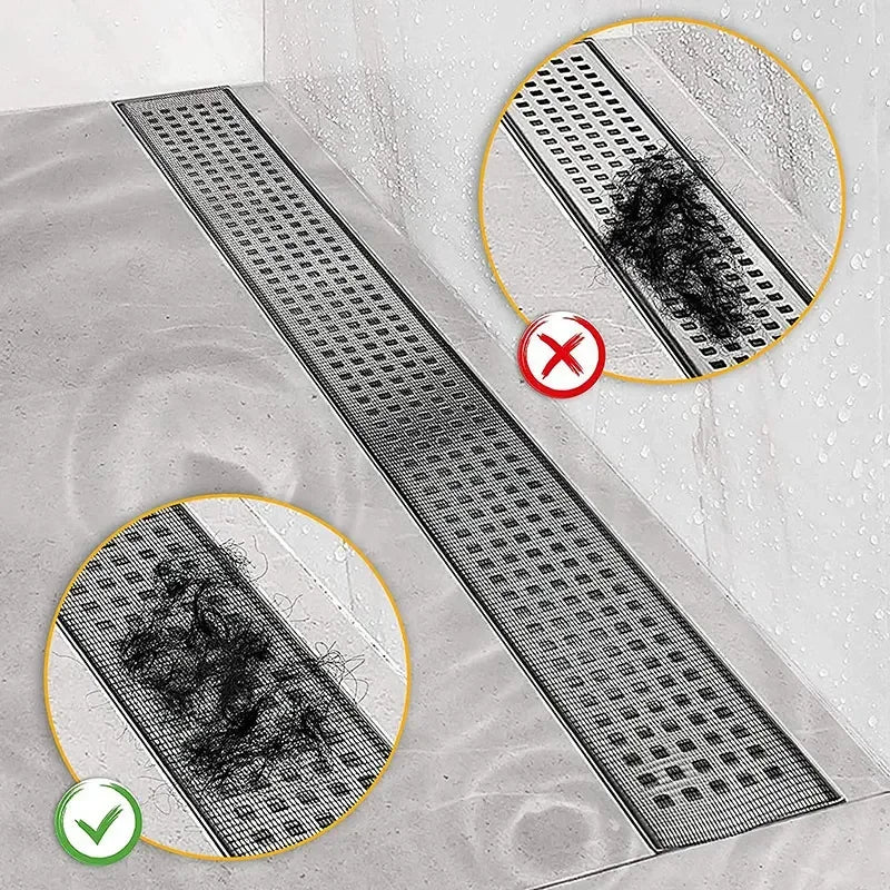 Self-Adhesive Shower Drain Hair Catcher Mesh