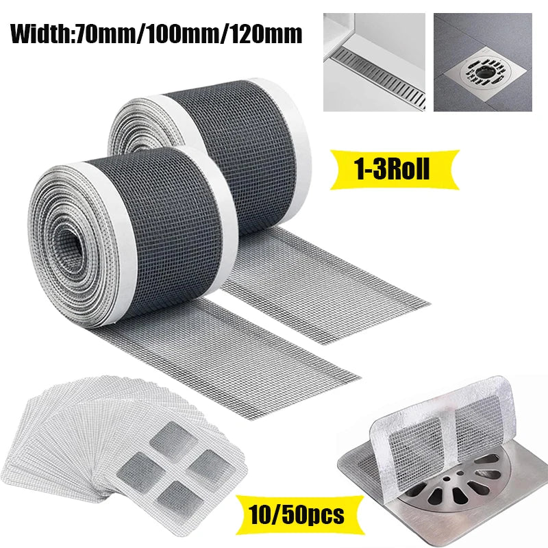 Self-Adhesive Shower Drain Hair Catcher Mesh
