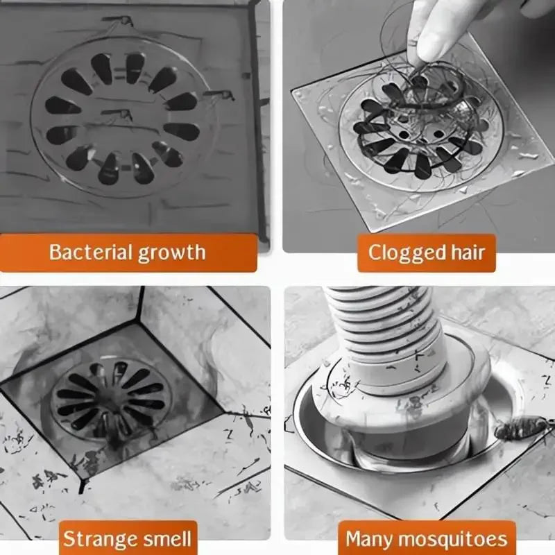 Self-Adhesive Shower Drain Hair Catcher Mesh